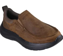 Dress Shoes|Slip-Ons<SKECHERS Relaxed Fit: Decklan - Aldred BROWN