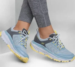 Lace Up|Athletic Sneakers<SKECHERS Relaxed Fit: D'Lux Journey - Marigold BLUE / YELLOW