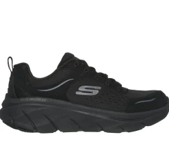 Lace Up|Athletic Sneakers<SKECHERS Relaxed Fit: D'Lux Walker 2.0 - Daisy Doll BLACK