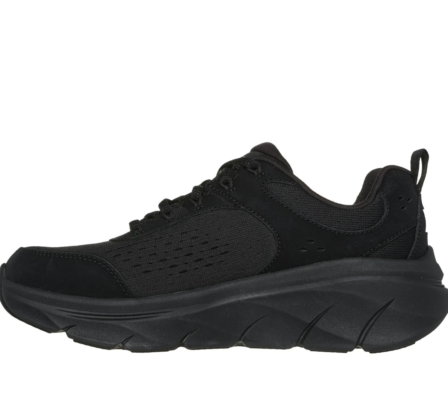 Lace Up|Athletic Sneakers<SKECHERS Relaxed Fit: D'Lux Walker 2.0 - Daisy Doll BLACK