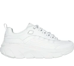 Lace Up|Athletic Sneakers<SKECHERS Relaxed Fit: D'Lux Walker 2.0 - Golden Step WHITE / SILVER