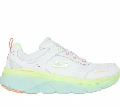 Lace Up|Athletic Sneakers<SKECHERS Relaxed Fit: D'Lux Walker 2.0 - Neon Sites WHITE / MULTI