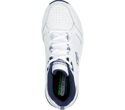 Lace Up|Athletic Sneakers<SKECHERS Relaxed Fit: Durham - Delck WHITE / NAVY