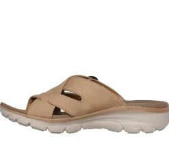 Sandals<SKECHERS Relaxed Fit: Easy Going - Sundown CHESTNUT