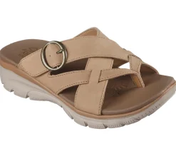 Sandals<SKECHERS Relaxed Fit: Easy Going - Sundown CHESTNUT