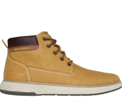 Lace Up|Boots<SKECHERS Relaxed Fit: Garlan - Deno WHEAT