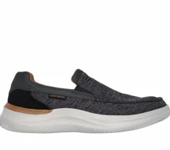 Slip-Ons|Casual Sneakers<SKECHERS Relaxed Fit: Hasting - Marco GRAY / BLACK
