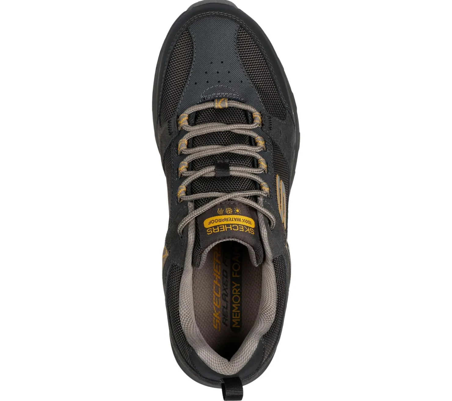 Lace Up|Athletic Sneakers<SKECHERS Relaxed Fit: Oak Canyon - Rydell STONE / BROWN