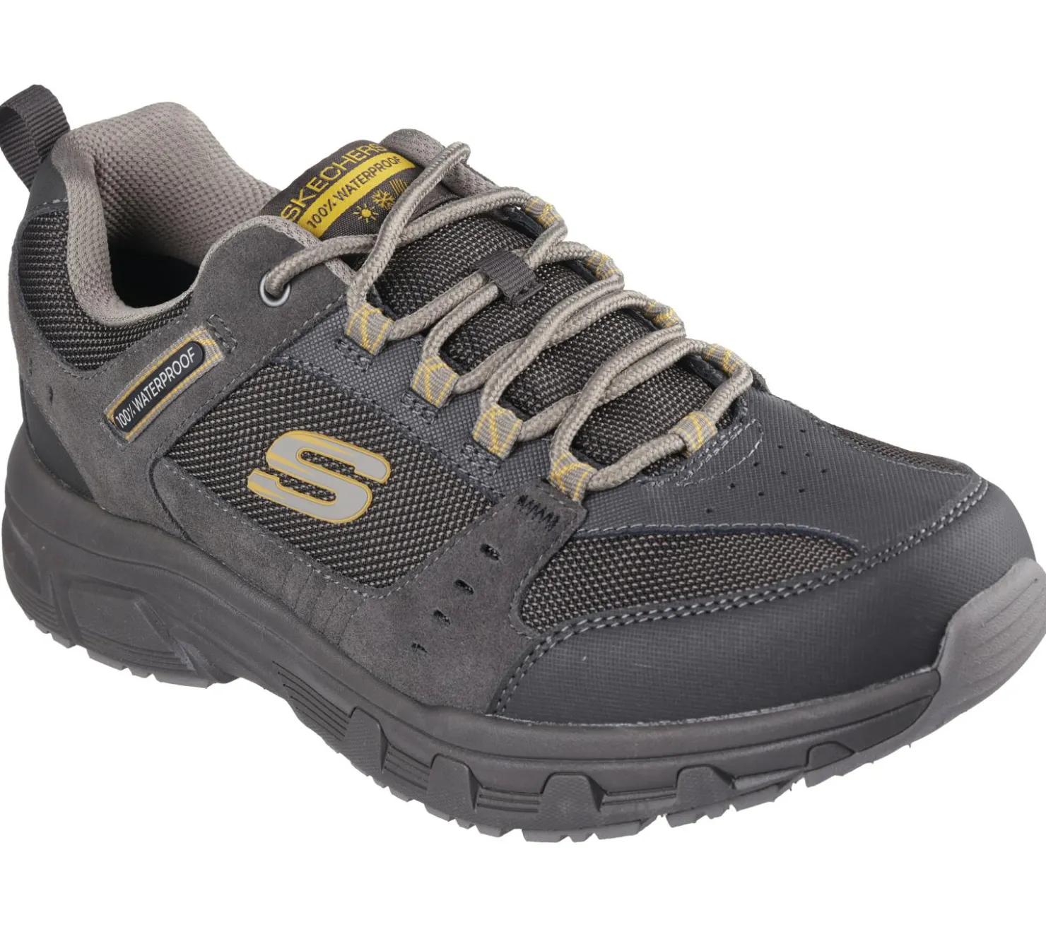 Lace Up|Athletic Sneakers<SKECHERS Relaxed Fit: Oak Canyon - Rydell STONE / BROWN