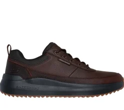 Lace Up|Casual Sneakers<SKECHERS Relaxed Fit: Parnell - Garth RED / BROWN