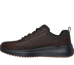 Lace Up|Casual Sneakers<SKECHERS Relaxed Fit: Parnell - Garth RED / BROWN