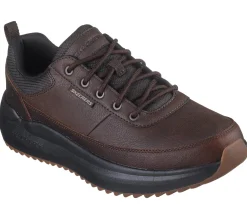 Lace Up|Casual Sneakers<SKECHERS Relaxed Fit: Parnell - Garth RED / BROWN