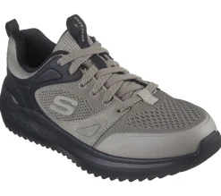 Lace Up|Casual Sneakers<SKECHERS Relaxed Fit: Parnell - Laslo TAUPE / BLACK