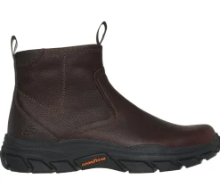 Boots<SKECHERS Relaxed Fit: Respected - Evanston RED / BROWN