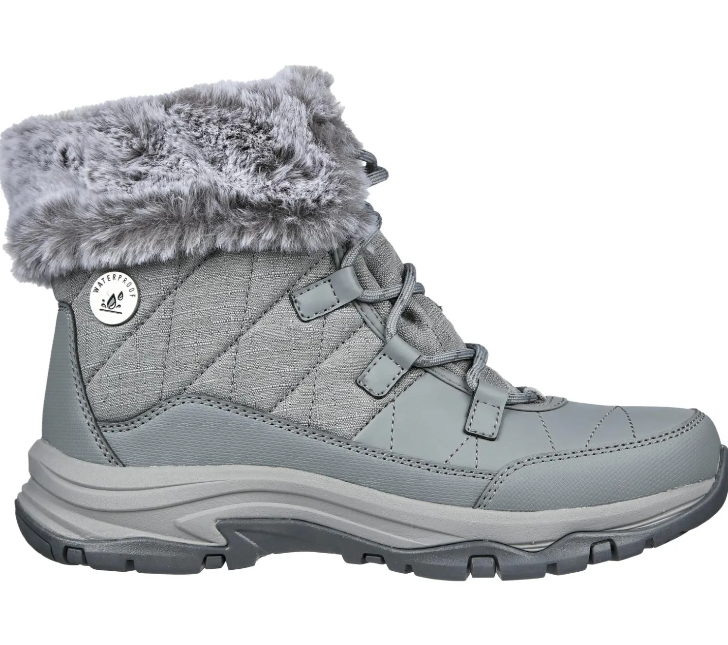 Lace Up|Boots<SKECHERS Relaxed Fit: Trego - Winter Feelings GRAY