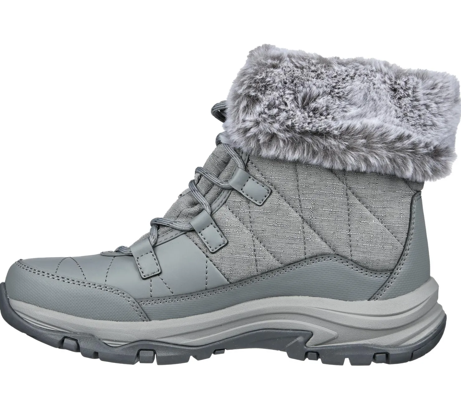 Lace Up|Boots<SKECHERS Relaxed Fit: Trego - Winter Feelings GRAY