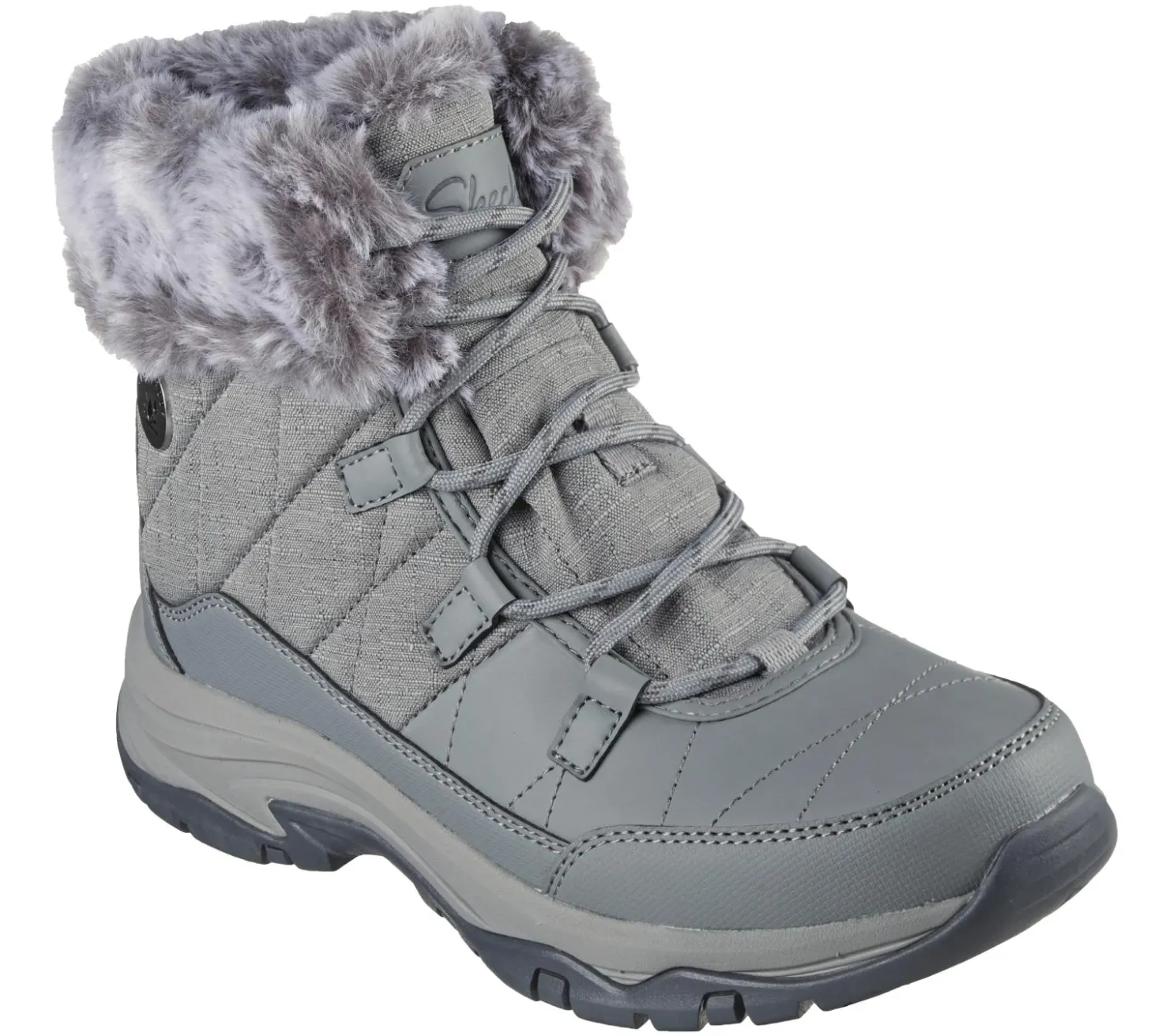 Lace Up|Boots<SKECHERS Relaxed Fit: Trego - Winter Feelings GRAY