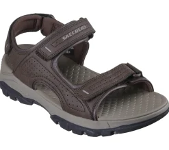 Sandals<SKECHERS Relaxed Fit: Tresmen - Garo CHOCOLATE
