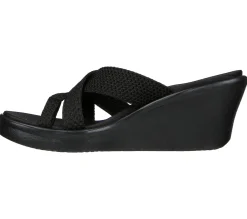 Wedges|Sandals<SKECHERS Rumble On - Heat Maze BLACK