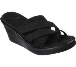 Wedges|Sandals<SKECHERS Rumble On - Heat Maze BLACK