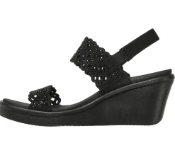 Wedges|Sandals<SKECHERS Rumble On - Sassy Dayz BLACK