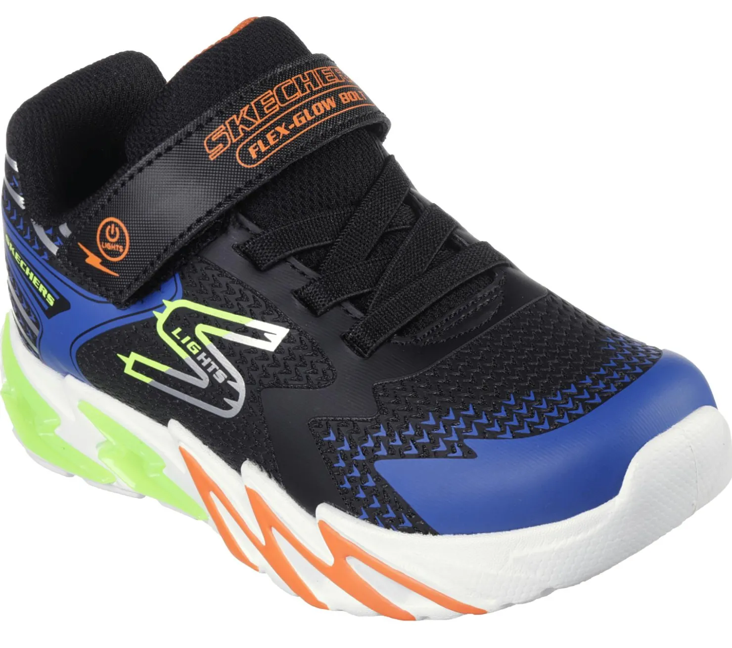 Light-Up|Athletic Shoes & Sneakers<SKECHERS S Lights: Flex-Glow Bolt BLACK / BLUE