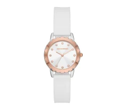 Accessories|Watches<SKECHERS Scalloped Bezel Watch WHITE