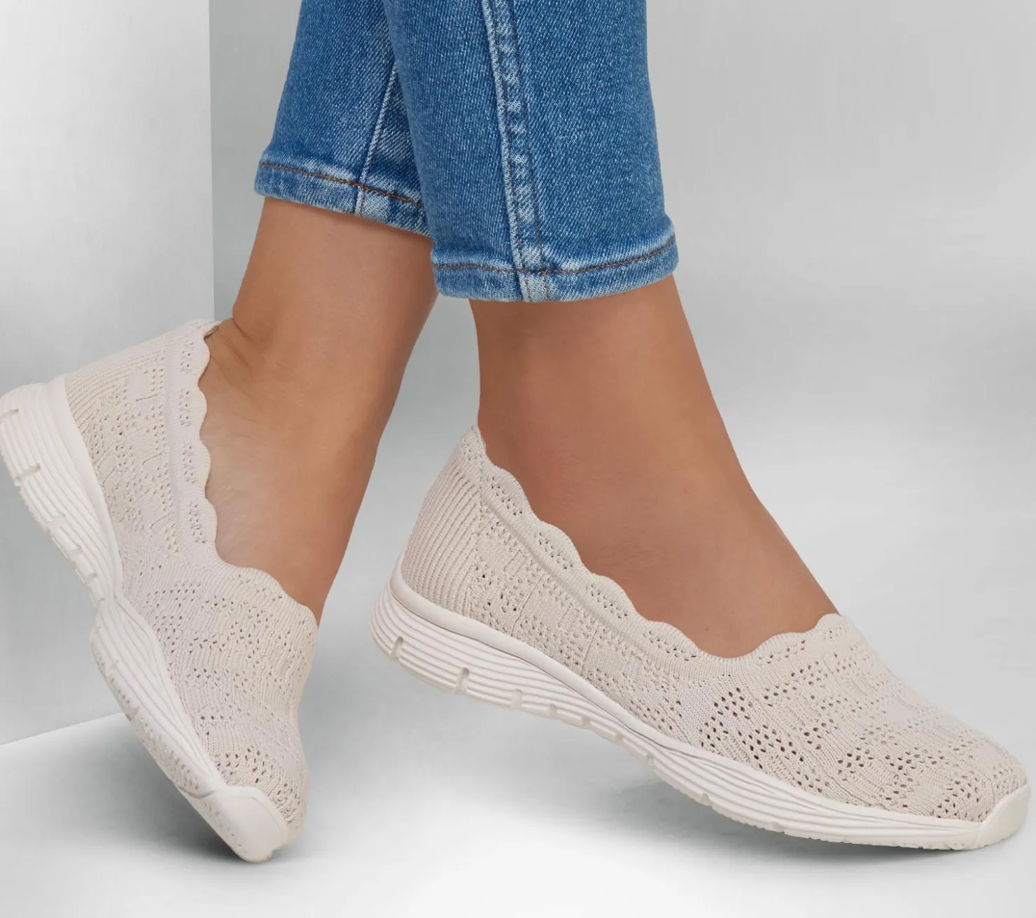 Flats|Slip-Ons<SKECHERS Seager - Higherself NATURAL