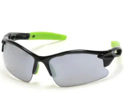 Sunglasses<SKECHERS Semi-Rimless Sports Sunglasses BLACK