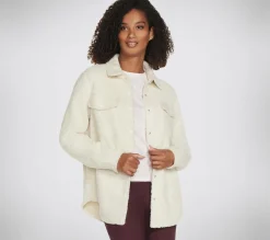 Tops|Tops<SKECHERS Sherpa Shacket CREAM / WHITE