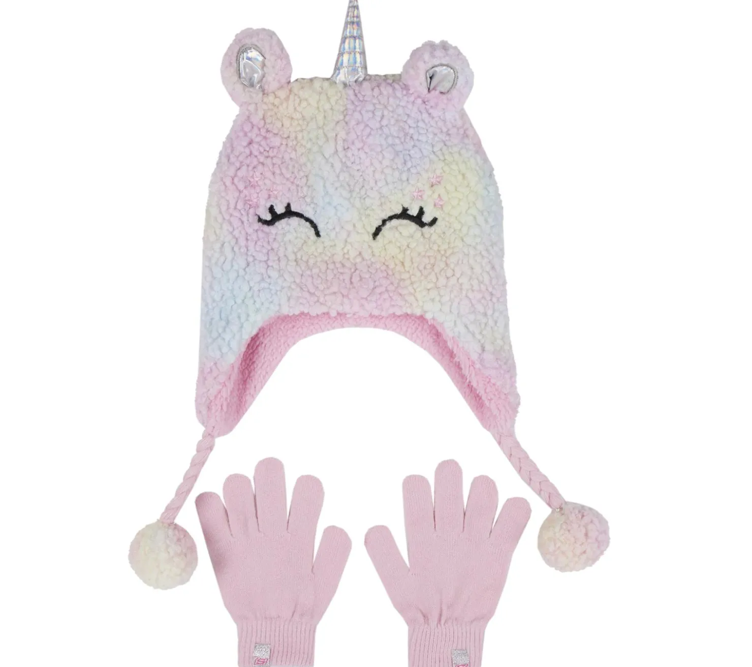 Cold Weather Gear<SKECHERS Sherpa Unicorn Hat And Glove Set MULTI