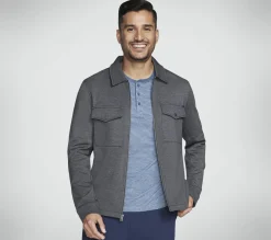 Tops|Tops<SKECHERS Skech Cloud Thermal Shacket CHARCOAL