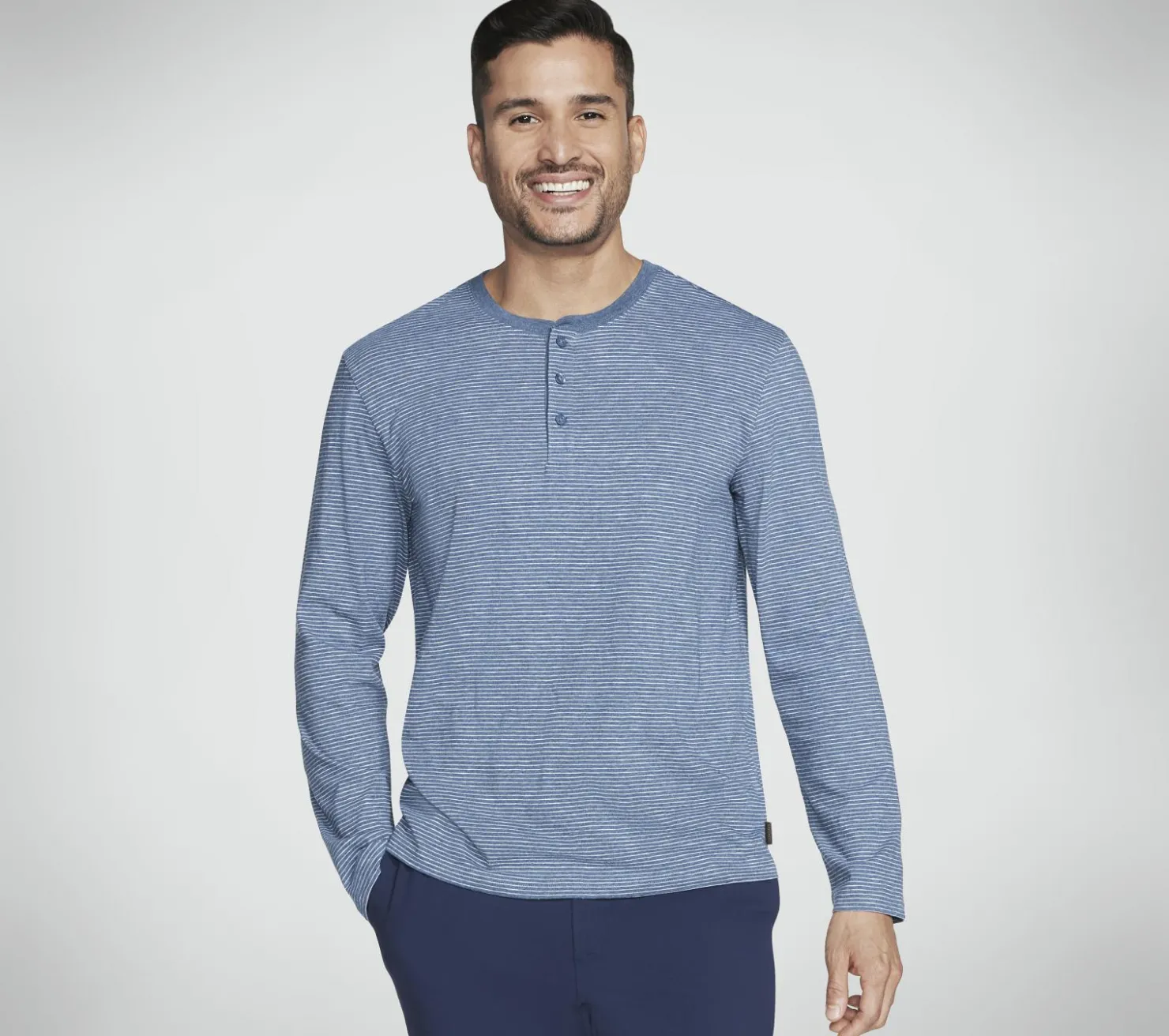 Tops|Tops<SKECHERS Skech Jersey Henley DENIM