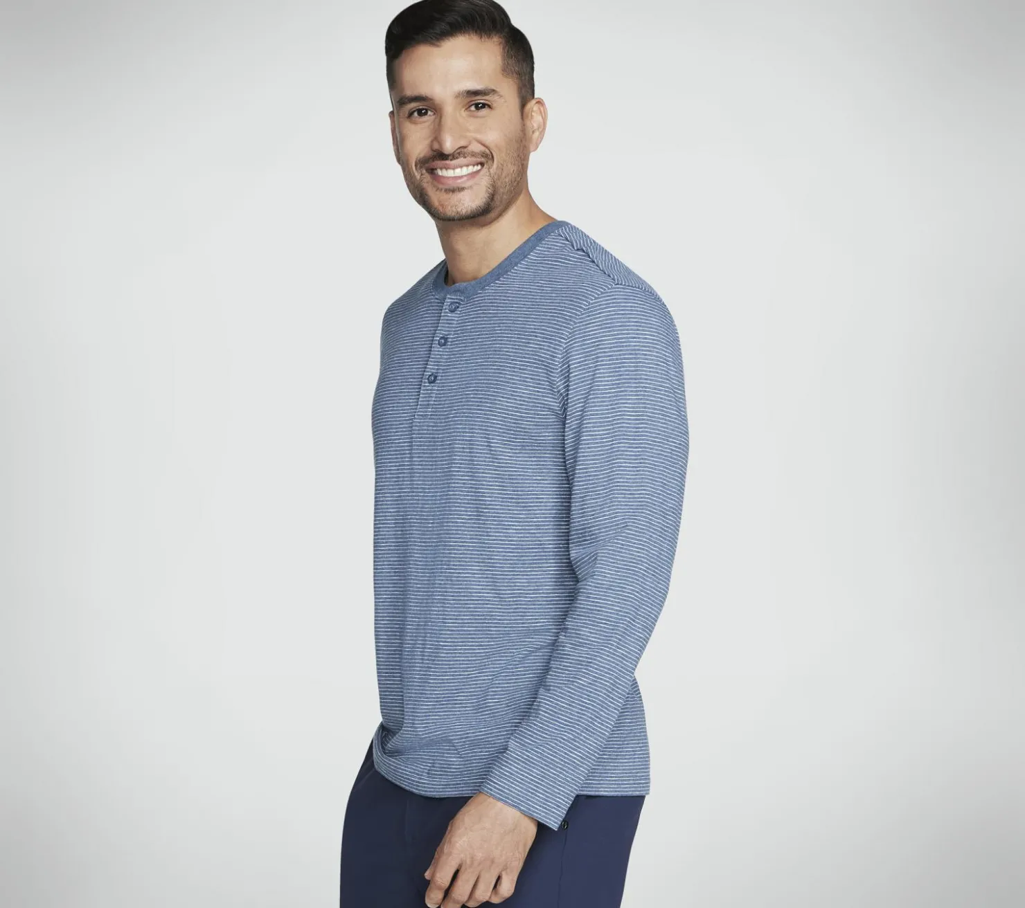 Tops|Tops<SKECHERS Skech Jersey Henley DENIM
