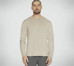 Tops|Tops<SKECHERS Skech Jersey Max Long Sleeve Tee WHEAT / NATURAL