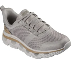 Lace Up|Athletic Sneakers<SKECHERS BOBS Sport Arc Waves - Slick Move TAUPE