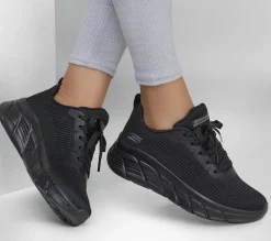 Lace Up|Athletic Sneakers<SKECHERS BOBS Sport B Flex Hi - Flying HI BLACK