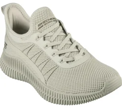 Lace Up|Athletic Sneakers<SKECHERS BOBS Sport Geo - New Aesthetics TAUPE