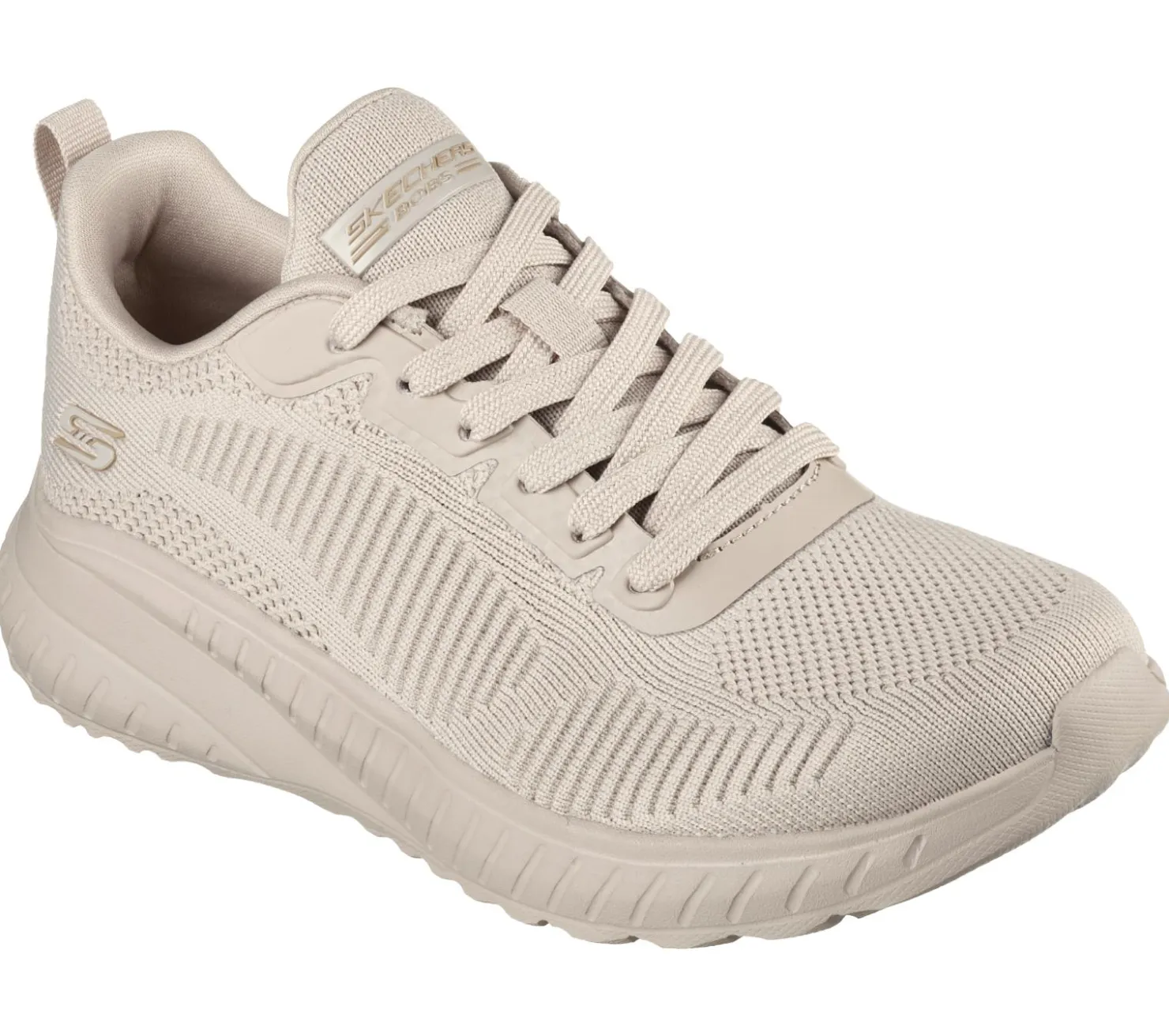 Lace Up|Casual Sneakers<SKECHERS BOBS Sport Squad Chaos - Face Off NUDE NATURAL