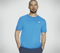 Tops|Tops<SKECHERS Pickleball Tee BLUE / GREEN