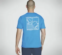 Tops|Tops<SKECHERS Pickleball Tee BLUE / GREEN