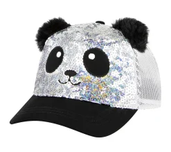 Hats|Hats<SKECHERS Sequin Panda Hat SILVER / BLACK