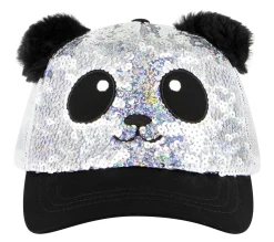 Hats|Hats<SKECHERS Sequin Panda Hat SILVER / BLACK