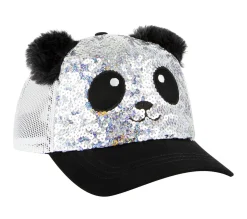 Hats|Hats<SKECHERS Sequin Panda Hat SILVER / BLACK
