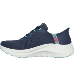 Hands Free Slip-Ins|Athletic Sneakers<SKECHERS Slip-ins: Arch Fit 2.0 - Easy Chic NAVY / TURQUOISE