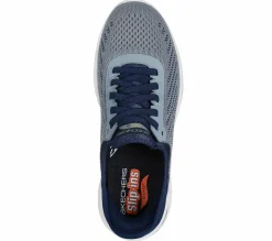 Hands Free Slip-Ins|Casual Sneakers<SKECHERS Slip-ins: Arch Fit Orvan - Drex GRAY / NAVY