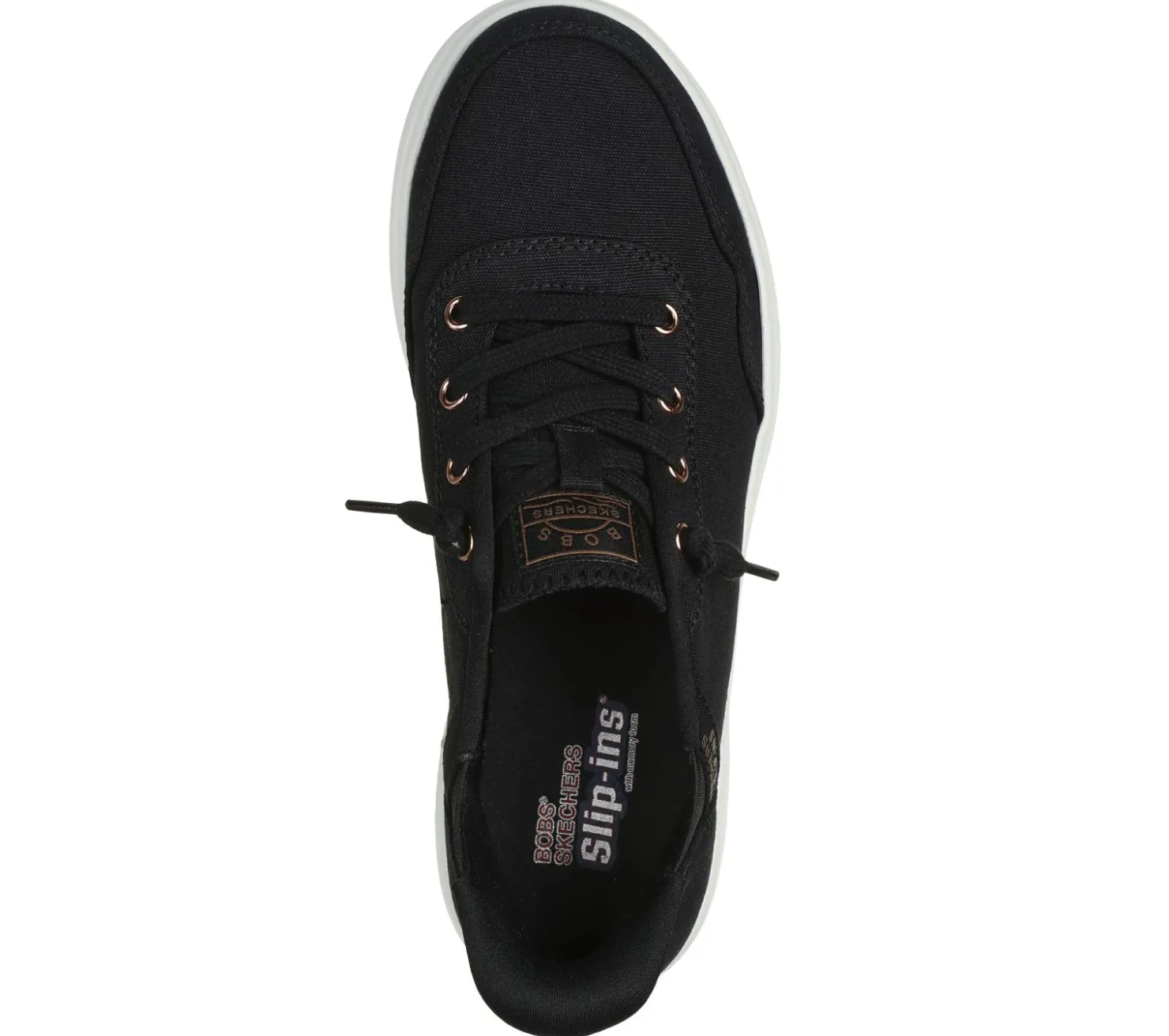 Hands Free Slip-Ins|Canvas Shoes<SKECHERS Slip-ins: BOBS Skip Cute - B Cute Sweet BLACK