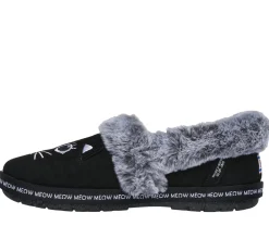 Slippers|Hands Free Slip-Ins<SKECHERS Slip-ins: BOBS Too Cozy - Meow PJ's BLACK