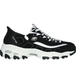 Hands Free Slip-Ins<SKECHERS Slip-ins: D'Lites - New Classic BLACK / WHITE