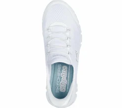 Hands Free Slip-Ins|Casual Sneakers<SKECHERS Slip-ins: Glide-Step - Pursuit WHITE / SILVER